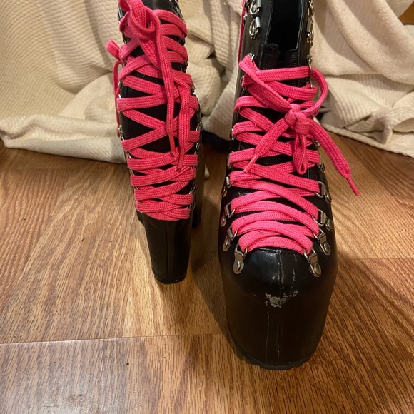 Privileged platform pink laced heels - Picture 5 of 7